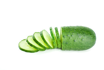 Image showing Sliced cucumber