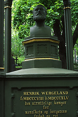 Image showing The grave of Henrik Wergeland