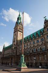 Image showing Hamburg Rathaus (City Hall) in Germany