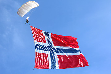 Image showing Flag in the air