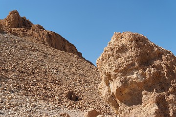 Image showing Scenic rocks in stone desert 