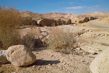 Image showing Rocky desert landscape 