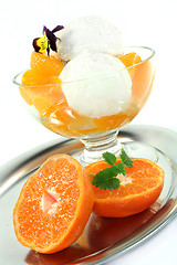 Image showing Mandarin ice cream