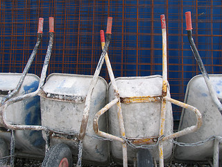 Image showing Wheel barrows