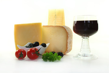 Image showing Cheese assortment