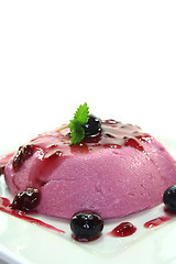 Image showing Blueberry dessert