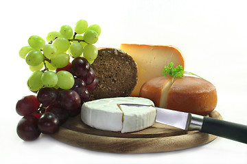 Image showing Cheese assortment
