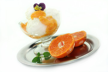 Image showing Mandarin ice cream