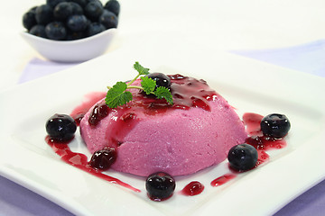 Image showing Blueberry dessert