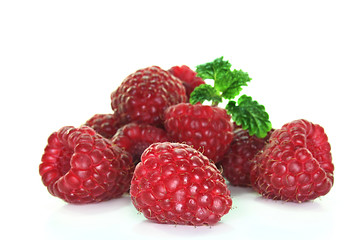 Image showing Raspberries