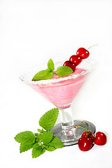 Image showing Cherry dessert