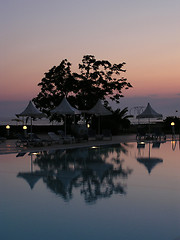 Image showing Pool at sunset 2