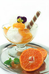 Image showing Mandarin ice cream