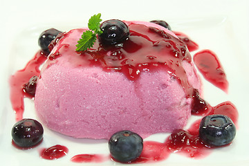 Image showing Blueberry dessert