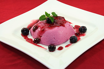 Image showing Blueberry dessert