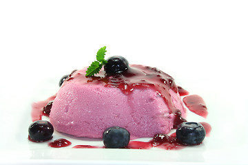 Image showing Blueberry dessert