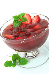 Image showing Red berry compote