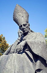 Image showing Cardinal Wyszynski statue.