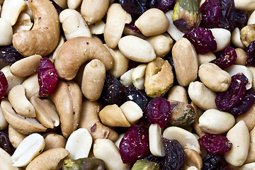 Image showing mixed nuts and dried fruits 