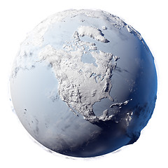 Image showing Snow Planet Earth