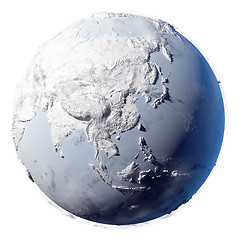 Image showing Snow Planet Earth