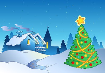 Image showing Merry Christmas theme 1