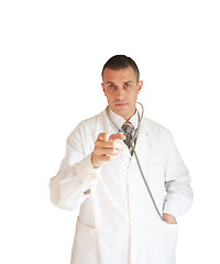Image showing strict doctor
