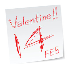 Image showing valentine calendar