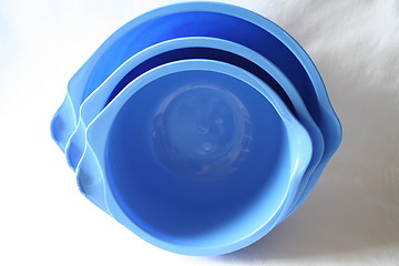 Image showing Plastic bowls