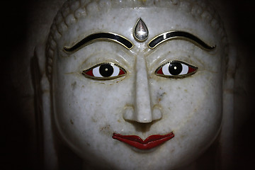 Image showing Jain marble statue