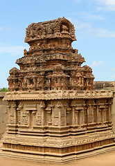 Image showing Vittala temple in Hampi, Karnataka province, South India, UNESCO world heritage site.