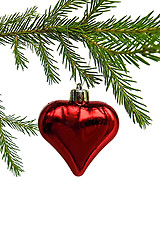 Image showing Christmas Toy in the form of heart