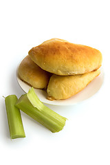 Image showing Patties with rhubarb