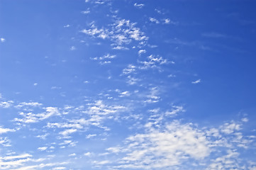 Image showing Sky and clouds in the summer