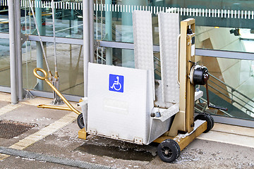 Image showing Disabled lift