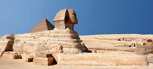 Image showing sphinx and Pyramid 