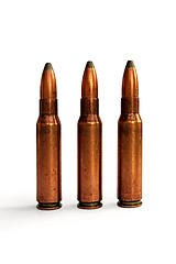 Image showing Three bullets for the carbine