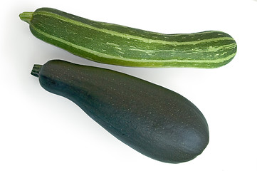 Image showing Two zucchini