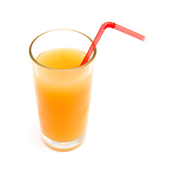 Image showing Glass of citrus juice