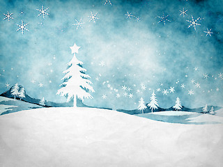 Image showing blue christmas