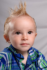 Image showing Spiked Hair Toddler Boy