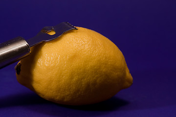 Image showing Lemon and zester