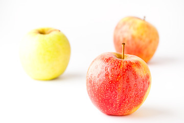 Image showing Apples on white