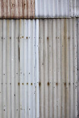 Image showing Corrugated iron background