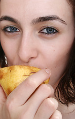 Image showing Hungry woman