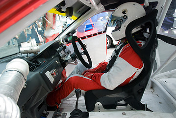 Image showing Racing car interior