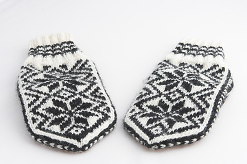 Image showing Winter wool gloves