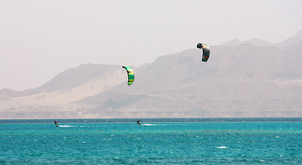 Image showing Kite surfing