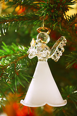 Image showing Angel on Christmas tree