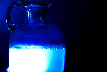 Image showing blue glass